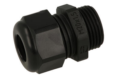 Cable gland; 19000005181; polyamide; IP68; black; M20; 5÷9mm; 20,2mm; with metric thread; Harting; RoHS