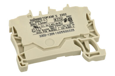 Złączka; na szynę DIN; 2202-1209; szary; wtykany; sprężynowy; Push-in CAGE CLAMP®; 0,25÷4mm2; 24A; 800V; 1 tor; 2; na szynę DIN TS35; Wago; RoHS Złączka; na szynę DIN; 2202-1209; szary; wtykany; sprężynowy; Push-in CAGE CLAMP®; 0,25÷4mm2; 24A; 800V; 1 tor; 2; na szynę DIN TS35; Wago; RoHS