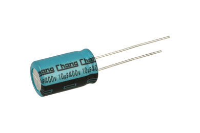 Capacitor; electrolytic; 10uF; 400V; LE; LE2G100MG160A00CE0; diam.10x16mm; 5mm; through-hole (THT); bulk; Changzhou Huawei Electronic; RoHS