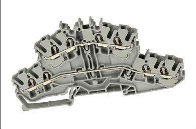 Złączka; na szynę DIN; 2-piętrowa; 2002-2401; szary; Push-in CAGE CLAMP®; sprężynowy; 0,25÷4mm2; 24A; 800V; 1 tor; 8; na szynę DIN TS35; Wago; RoHS Złączka; na szynę DIN; 2-piętrowa; 2002-2401; szary; Push-in CAGE CLAMP®; sprężynowy; 0,25÷4mm2; 24A; 800V; 1 tor; 8; na szynę DIN TS35; Wago; RoHS