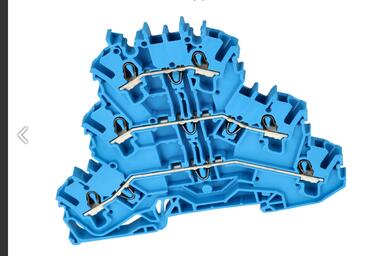 Złączka; na szynę DIN; 3-piętrowa; 2002-3204; niebieski; Push-in CAGE CLAMP®; sprężynowy; 0,25÷4mm2; 24A; 800V; 1 tor; 6; na szynę DIN TS35; Wago; RoHS Złączka; na szynę DIN; 3-piętrowa; 2002-3204; niebieski; Push-in CAGE CLAMP®; sprężynowy; 0,25÷4mm2; 24A; 800V; 1 tor; 6; na szynę DIN TS35; Wago; RoHS