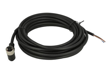 Gniazdo z przewodem; KLS15-M12A-P20-04-PUR-L5.0M-B-U; M12-4p; 4 tory; kątowe 90°; z przewodem 5m; 0,25mm2; 6mm; czarny; IP67; 4A; 250V; KLS; RoHS Gniazdo z przewodem; KLS15-M12A-P20-04-PUR-L5.0M-B-U; M12-4p; 4 tory; kątowe 90°; z przewodem 5m; 0,25mm2; 6mm; czarny; IP67; 4A; 250V; KLS; RoHS