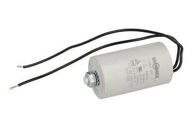 Capacitor; motor; CBB60 16uF/450V; 16uF; 450V AC; fi 40x71mm; with cables; screw with a nut; Shenge; RoHS Capacitor; motor; CBB60 16uF/450V; 16uF; 450V AC; fi 40x71mm; with cables; screw with a nut; Shenge; RoHS