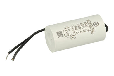 Capacitor; motor; I150V530K-G1; MKSP; 3uF; 450V AC; fi 25x51mm; with cables; Miflex; RoHS Capacitor; motor; I150V530K-G1; MKSP; 3uF; 450V AC; fi 25x51mm; with cables; Miflex; RoHS