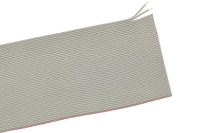 Wire; flat; płaski AWG28/50; 50x0,09mm2; 0,09mm2; gray; PVC; tape; core spacing 1,27mm; max +105°C; 300V; 30,5m spool; RoHS