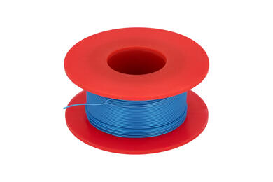 Wire; equipment; Kynar 50m; 1 core; solid; Cu; silver plated; 0,25mm; blue; PVDF; kynar; max +135°C; 300V; 50m spool; Weiyang; RoHS Wire; equipment; Kynar 50m; 1 core; solid; Cu; silver plated; 0,25mm; blue; PVDF; kynar; max +135°C; 300V; 50m spool; Weiyang; RoHS