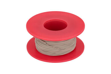 Wire; equipment; Kynar 50m; 1 core; solid; Cu; silver plated; 0,25mm; gray; PVDF; kynar; max +135°C; 300V; 50m spool; Weiyang; RoHS Wire; equipment; Kynar 50m; 1 core; solid; Cu; silver plated; 0,25mm; gray; PVDF; kynar; max +135°C; 300V; 50m spool; Weiyang; RoHS