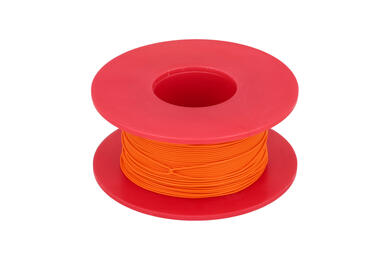 Wire; equipment; Kynar 50m; 1 core; solid; Cu; silver plated; 0,25mm; orange; PVDF; kynar; max +135°C; 300V; 50m spool; Weiyang; RoHS Wire; equipment; Kynar 50m; 1 core; solid; Cu; silver plated; 0,25mm; orange; PVDF; kynar; max +135°C; 300V; 50m spool; Weiyang; RoHS