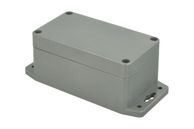 Enclosure; multipurpose; G308MF; ABS; 115mm; 65mm; 55mm; IP65; dark gray; mounting flange; Gainta; RoHS Enclosure; multipurpose; G308MF; ABS; 115mm; 65mm; 55mm; IP65; dark gray; mounting flange; Gainta; RoHS