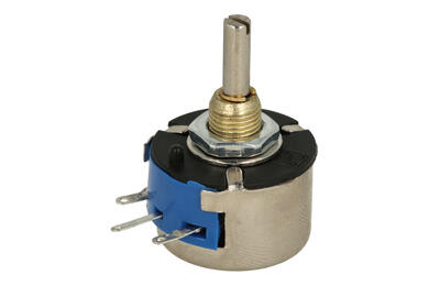 Potencjometr; osiowy; jednoobrotowy; mono; WX14; 2,2kohm; liniowa; 10%; 3W; oś fi 4.00mm; 20mm; metal; gładka; 270°; drutowy; lutowany Potencjometr; osiowy; jednoobrotowy; mono; WX14; 2,2kohm; liniowa; 10%; 3W; oś fi 4.00mm; 20mm; metal; gładka; 270°; drutowy; lutowany