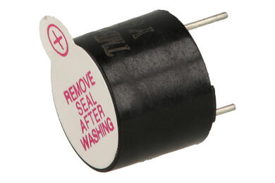 Electromagnetic buzzer; TMB12A03; 82 dB; 2÷5V; 30mA; dia. 12mm; through hole (THT); 7,6; with built in generator; pins; 9,5mm; RoHS