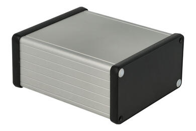 Obudowa; uniwersalna; HM1455N1202; aluminium; 120mm; 103mm; 53mm; IP54; naturalny; zaślepki czarne ABS; Hammond; RoHS Obudowa; uniwersalna; HM1455N1202; aluminium; 120mm; 103mm; 53mm; IP54; naturalny; zaślepki czarne ABS; Hammond; RoHS