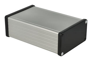 Obudowa; uniwersalna; HM1455N1602; aluminium; 160mm; 103mm; 53mm; IP54; naturalny; zdejmowany panel; zaślepki czarne ABS; Hammond; RoHS Obudowa; uniwersalna; HM1455N1602; aluminium; 160mm; 103mm; 53mm; IP54; naturalny; zdejmowany panel; zaślepki czarne ABS; Hammond; RoHS