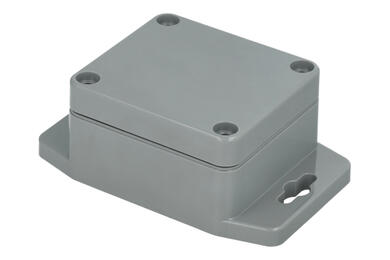 Obudowa; uniwersalna; G302MF-IP67; ABS; 64mm; 58mm; 35mm; IP67; ciemnoszary; kołnierz montażowy; Gainta; RoHS Obudowa; uniwersalna; G302MF-IP67; ABS; 64mm; 58mm; 35mm; IP67; ciemnoszary; kołnierz montażowy; Gainta; RoHS