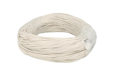 Wire; equipment; H05V-K (LgY); 1 core; stranded; Cu; 0,50mm2; white; PVC; -40...+70°C; 300/500V; 100m reel; Zamel Cet; RoHS; 2,5mm; 1x0,50mm2 Wire; equipment; H05V-K (LgY); 1 core; stranded; Cu; 0,50mm2; white; PVC; -40...+70°C; 300/500V; 100m reel; Zamel Cet; RoHS; 2,5mm; 1x0,50mm2