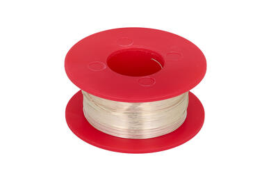 Silver plated wire; DSM04-88mb; solid; Cu; silver plated; 0,4mm; -200...+800°C; 100g spool; Innovator; RoHS Silver plated wire; DSM04-88mb; solid; Cu; silver plated; 0,4mm; -200...+800°C; 100g spool; Innovator; RoHS
