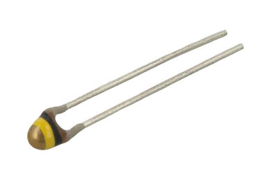 NTC thermistor; measurement; NTCLE100E3104JB0; 100kohm; 5%; 4190K; through-hole (THT); 3x3,3x6mm; 2,54mm; -40...+125°C; Vishay; RoHS