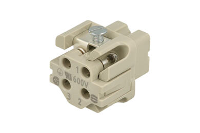 Gniazdo; Han A; 09200032711; 3 tory; 3A; poliwęglan; proste; śrubowy; 10A; 250V; szary; srebrzone; 0,75÷1,5mm2; IP65; Harting; RoHS Gniazdo; Han A; 09200032711; 3 tory; 3A; poliwęglan; proste; śrubowy; 10A; 250V; szary; srebrzone; 0,75÷1,5mm2; IP65; Harting; RoHS
