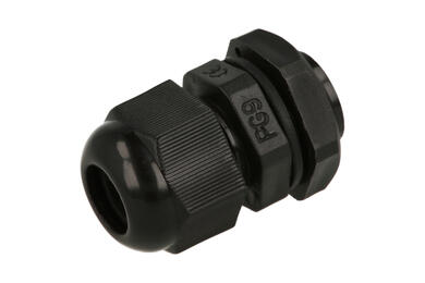 Dławnica; PG09; nylon; IP68; czarny; PG9; 4,5÷7mm; 15,3mm; z gwintem PG; Howo; RoHS
