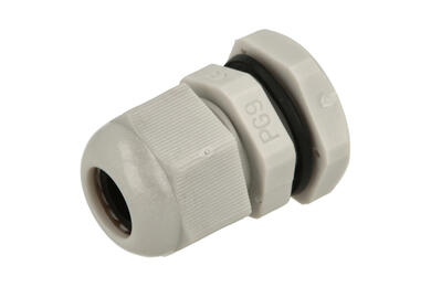 Dławnica; PG09; nylon; IP68; jasnoszary; PG9; 4,5÷7mm; 15,3mm; z gwintem PG; Howo; RoHS