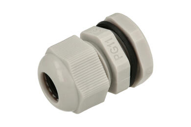 Dławnica; PG11; nylon; IP68; jasnoszary; PG11; 5,5÷10mm; 18,9mm; z gwintem PG; Howo; RoHS Dławnica; PG11; nylon; IP68; jasnoszary; PG11; 5,5÷10mm; 18,9mm; z gwintem PG; Howo; RoHS