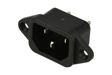 Plug; AC power; IEC C14 IBM; KS-101; straight; for panel; screw; 10A; 250V; solder; Canal; RoHS Plug; AC power; IEC C14 IBM; KS-101; straight; for panel; screw; 10A; 250V; solder; Canal; RoHS