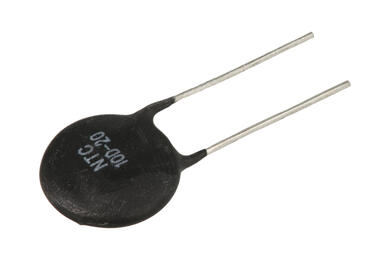 NTC thermistor; protective; NTC10D-20; 10ohm; 6A; through-hole (THT); diam.22mm; 7,5mm; -55...+200°C; RoHS NTC thermistor; protective; NTC10D-20; 10ohm; 6A; through-hole (THT); diam.22mm; 7,5mm; -55...+200°C; RoHS