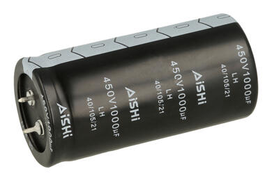 Capacitor; SNAP-IN; electrolytic; 1000uF; 450V; LH; ELH2WK102R70KT; 20%; fi 35x70mm; 10mm; through-hole (THT); bulk; -25...+105°C; 2000h; AISHI; RoHS