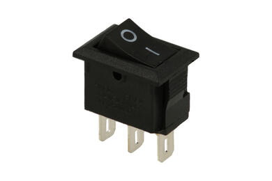 Switch; rocker; RMRS-102; ON-ON; 1 way; black; no backlight; bistable; solder; 9,2x13,6mm; 2 positions; 1A; 250V AC Switch; rocker; RMRS-102; ON-ON; 1 way; black; no backlight; bistable; solder; 9,2x13,6mm; 2 positions; 1A; 250V AC