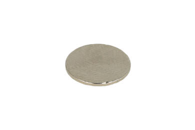 Magnes stały; cylindryczny; N38; 12mm; 1mm; niklowany; neodymowy