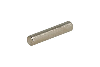 Magnet; cylindrical; N38; 2mm; 10mm; nickel plated; Neodymium