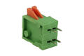 Terminal block; screwless; AK1-02; 2 ways; R=2,54mm; 13,7mm; 2A; 150V; through hole; straight; round hole; spring; 0,5mm2; green; KLS; RoHS Terminal block; screwless; AK1-02; 2 ways; R=2,54mm; 13,7mm; 2A; 150V; through hole; straight; round hole; spring; 0,5mm2; green; KLS; RoHS