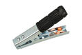 Crocodile clip; K600A; black; 165mm; crimped; 600A; zinc plated steel Crocodile clip; K600A; black; 165mm; crimped; 600A; zinc plated steel