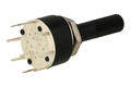 Switch; rotary; SR16A-1x4-18T20; 4xON; 4 positions; bistable; panel mounting; through hole; 1 way; black; 0,3A; 60V DC; black; plastic; KLS