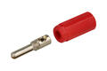 Wtyk bananowy; 4mm; WB13-R; czerwony; 37mm; przykręcany Wtyk bananowy; 4mm; WB13-R; czerwony; 37mm; przykręcany