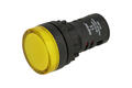 Indicator; AD16-22DS/Y-230VAC; 22mm; LED 230V backlight; yellow; screw; black; IP40; 38mm; Onpow; RoHS Indicator; AD16-22DS/Y-230VAC; 22mm; LED 230V backlight; yellow; screw; black; IP40; 38mm; Onpow; RoHS