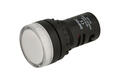 Indicator; AD16-22DS/W-230VAC; 22mm; LED 230V backlight; white; screw; black; IP40; 38mm; Onpow; RoHS Indicator; AD16-22DS/W-230VAC; 22mm; LED 230V backlight; white; screw; black; IP40; 38mm; Onpow; RoHS