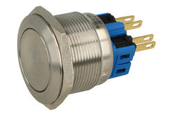 Switch; push button; GQ25-11; ON-(OFF)+OFF-(ON); 2 ways; no backlight; momentary; panel mounting; 5A; 250V AC; 25mm; IP65; Onpow; RoHS Switch; push button; GQ25-11; ON-(OFF)+OFF-(ON); 2 ways; no backlight; momentary; panel mounting; 5A; 250V AC; 25mm; IP65; Onpow; RoHS