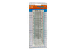 Circuit board; prototype; solderless; PSP830W; 830; 54x165; 2,54mm; 1pcs.; white