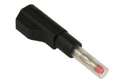 Banana plug; 4mm; 25.450.2; black; safe; 56mm; pluggable (4mm banana socket); solder; 32A; 600V; nickel plated brass; PA; Amass; RoHS Banana plug; 4mm; 25.450.2; black; safe; 56mm; pluggable (4mm banana socket); solder; 32A; 600V; nickel plated brass; PA; Amass; RoHS