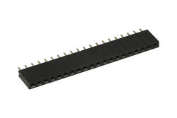 Socket; pin; PBS20S; 2,54mm; black; 1x20; straight; 8,5mm; 3mm; through hole; gold plated; RoHS Socket; pin; PBS20S; 2,54mm; black; 1x20; straight; 8,5mm; 3mm; through hole; gold plated; RoHS
