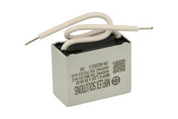 Kondensator; silnikowy (rozruchowy); polipropylenowy; MKSP; 1,2uF; 400V; 16x28,5x41,4mm; z przewodami; Miflex; RoHS Kondensator; silnikowy (rozruchowy); polipropylenowy; MKSP; 1,2uF; 400V; 16x28,5x41,4mm; z przewodami; Miflex; RoHS