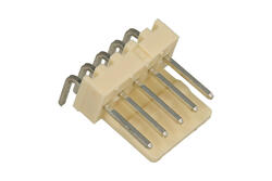 Plug; WF-05R; 5 ways; angled 90°; 2,54mm; through hole; 3A; 250V; RoHS Plug; WF-05R; 5 ways; angled 90°; 2,54mm; through hole; 3A; 250V; RoHS