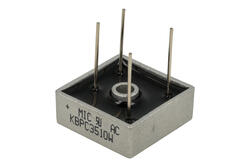 Mostek prostowniczy; KBPC5010W; 50A; 1000V; kostka; przewlekany (THT); typ FM 28,3x28,3x11mm; YYangije; RoHS