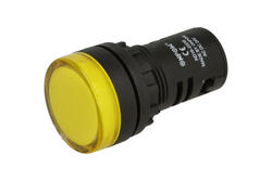 Indicator; AD16-22DS/Y-24; 22mm; LED 24V backlight; yellow; screw; black; IP40; 38mm; Onpow; RoHS Indicator; AD16-22DS/Y-24; 22mm; LED 24V backlight; yellow; screw; black; IP40; 38mm; Onpow; RoHS