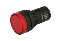 Indicator; AD16-22DS/R-230VAC; 22mm; LED 230V backlight; red; screw; black; IP40; 38mm; Onpow; RoHS Indicator; AD16-22DS/R-230VAC; 22mm; LED 230V backlight; red; screw; black; IP40; 38mm; Onpow; RoHS