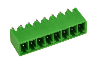 Terminal block; STL1550/8-GV; 8 ways; R=3,50mm; 9,2mm; 8A; 300V; through hole; straight; closed; green; PTR Messtechnik; RoHS Terminal block; STL1550/8-GV; 8 ways; R=3,50mm; 9,2mm; 8A; 300V; through hole; straight; closed; green; PTR Messtechnik; RoHS