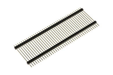 Pin header; pin; PLS40S-37,8; 2,54mm; black; 1x40; straight; double deck; 28,8mm; 3/6mm; through hole; gold plated; RoHS Pin header; pin; PLS40S-37,8; 2,54mm; black; 1x40; straight; double deck; 28,8mm; 3/6mm; through hole; gold plated; RoHS