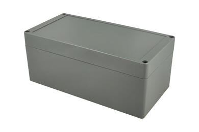 Obudowa; uniwersalna; G3121; ABS; 240mm; 120mm; 100mm; IP65; ciemnoszary; tłoczona pokrywa; Gainta; RoHS