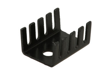 Heatsink; FK231 S; with hole; blackened; 19,1mm; U; 13,5mm; 9,5mm Heatsink; FK231 S; with hole; blackened; 19,1mm; U; 13,5mm; 9,5mm